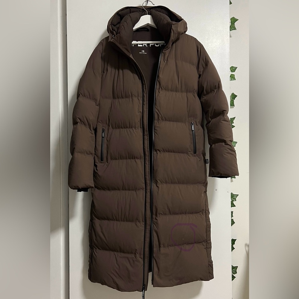 Tna The Super Puff₂o™ Long - Rainstop™ Sz XS Rich Mocha Brown - Picture 15 of 15